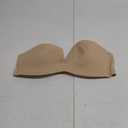 DELIMIRA Women's Strapless Bra Unlined Underwire Minimizer Plus Size Support (40DD, Beige)