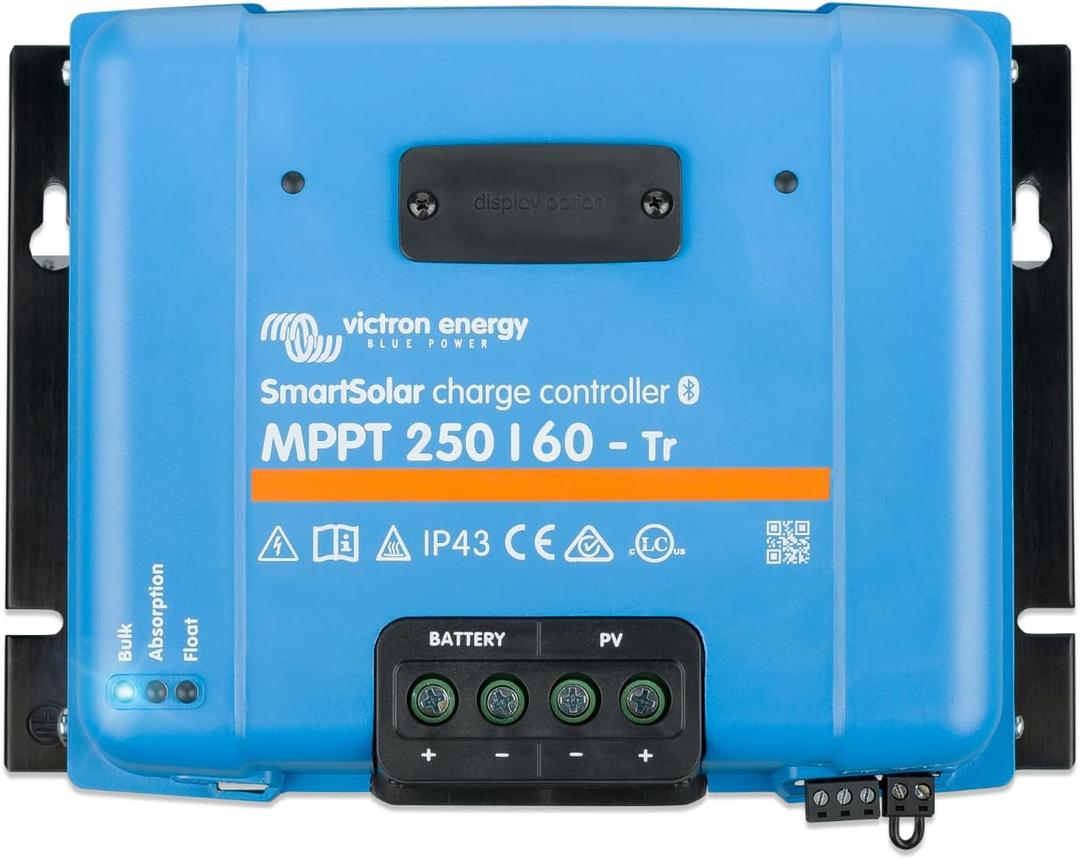 Victron Energy SmartSolar MPPT Tr 250V 60 amp 12/24/36/48-Volt Solar Charge Controller (Bluetooth)