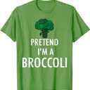 Pretend I'm a Broccoli Shirt - Easy DIY Halloween Costume Te T-Shirt, S