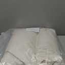 LOFE Buckwheat Pillow - 2IN1 Buckwheat Hull Pillow, Tartary Buckwheat Neck Roll Pillow for Superior Support, Adjustable Cervical Neck Pillow for Side, Back, Stomach Sleepers, Organic Cotton Pillowcase (18.1*16.1in, Off White)