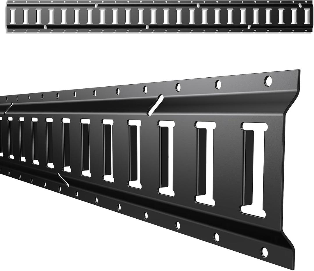 Trekassy E Track Tie-Down Rail Kit 4' (2 Pack), Heavy Duty Etrack Rails for Trailers, Garages, Vans, Motorcycle Tie Downs, ATV Mountings, Up to 2,000 lbs Working Load