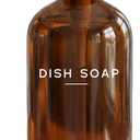 Luxury Glass Dish Soap Dispenser for Kitchen Sink by Brighter Barns - Kitchen Soap Dispenser Set with Pump & Tray - Refillable Glass Bottle for Liquid - Luxury Home Decor for Airbnb, Gift (Amber/Gold)