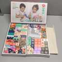 Migargle Wooden Building Blocks Set, City Construction Stacker Stacking Preschool Learning Educational Toys, Toddler Toys for 3+ Year Old Boy and Girl Gifts