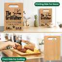 Dad Gifts from Daughter Fathers Day, Best Dad Birthday Gifts from Daughter Son, Unique Cutting Board Gift for Dad, Cool Birthday Gift for Dad, The Grillfather Cutting Board for Daddy Stepdad New Dad