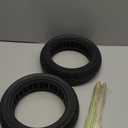 11 Inch Off-Road Scooter Solid Tire compatible with Ninebot by Segway MAX G3 / ZT3 / ZT3 Pro Kickscooter, 70/60-7.5 Front Rear Rubber Tire 11x2.75 Explosion-Proof Kick Scooter Tyre Replacement 2PCS