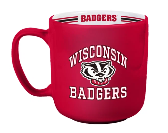 Logo Brands Wisconsin Badgers 15oz Stripe Mug