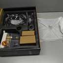 Black Shower Faucet Set, Rainfall Shower System with Square Shower Head and Handle Set, Wall Mounted Shower Fixtures, Full Metal Trim Repair Kit 10 inch Matte Black (With Shower Valve)