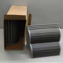 2-Step Modular Dog Ramp - Portable Non-Slip Stairs for Small Dogs with High Support, 9.5" D Lightweight Plastic Pet Steps Fits Staircase Indoor, Ideal for Elderly Injured Pets (6-Pack, Grey)