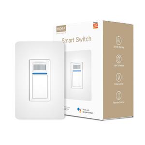 MOES Smart Motion Sensor Switch Single Pole, Needs Neutral Wire, Wi-Fi PIR Infrared Motion Activated Light Switch, Smart Life Tuya APP Remote Control Compatible with Alexa and Google, FCC Listed (1 Gang)