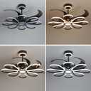 Vlastti 48" Ceiling Fans with Lights and Remote Control 3000-6000K Brightness Dimming Modern LED Ceiling Fans Reversible 6 Wind Speeds Fans lamp for Bedroom, Living Room Kids Room
