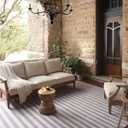 Loloi Magnolia Home by Joanna Gaines Charlie Collection CHE-01 Silver/Bark 2'-3" x 3'-9" Indoor/Outdoor Accent Rug