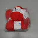 Thin Chenille Yarn for Crocheting & Knitting, Soft Plush Yarn for DIY Crafts, Amigurumi, Home Decor - 3 Light - 4 Pack of 1.7oz/142yds - Red