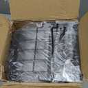 Freezer Organizer Bins, 4 Pack Stackable Chest Freezer Organizer for 5-7 Cu.FT Deep Freezer Sort Frozen Meats and Food, Freezer Storage Baskets with Handles Easy Reach from Bottom, Black