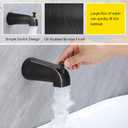 Tub Spout with Diverter, Slip On Bathtub Spout Fits 1/2'' Copper Tube(5/8'' Dia), Bathroom Tub Faucet with PTFE Tape & Hex Wrench, Oil Rubbed Bronze