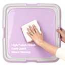 Pawise Dog Pee Pad Holder for Puppy, Puppy Pad Holder Tray, Pet Training Pee Pad, Indoor Potty Tray for Senior Dogs, Dog Toilet for Newborn Puppies, 23.5" x 23.5"，Purple