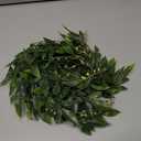6 Pack 5.57ft Artificial Greenery Garland for Table, Faux Willow Leaf Garland for Room Decor, Green Garlands for Decoration, Fake Vines Hanging Plants for Home Bedroom Wall Wedding Decor-043