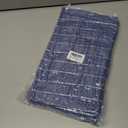 Mordimy 100% Cotton Terrycloth Kitchen Towels and Dishcloths Sets, Soft and Absorbent Checkered Dish Towels, Quick Drying Dish Rags for Washing Dishes, 4 Pack 16" x 26" & 4 Pack 12" x 12", Navy Blue, Small