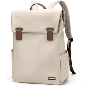 GOLF QUALITYWomen Laptop Backpack Computer Backpacks Carry On Waterproof backpack Fits 15.6Inch Notebook Travel Commute College (Apricot)