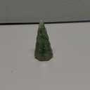 3'' Epoxy Tree Figurine with Crystal Stone, Handmade Miniature Christmas Tree Figurine, Desktop Decoration and Gifts (Aventurine) - Cbs11 (Green)