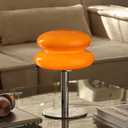 Glivpny Mushroom Lamp Table Lamp for Night Stands,Mid Century Modern Desk Lamps for Bedroom, Vintage Dimmable Bedside Small Cute Lamps, Cool Aesthetic House Warming Gifts New Home Decor (Orange)