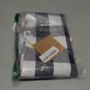 Native Fab Cotton Placemat 13x19 inches, Heat Resistant, Buffalo Plaid Placemats Set of 4, Decorative Reversible Check Pattern Placemats for Dining Decor, Kitchen, Navy White