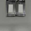 GE Paddle Rocker Switch - Single Pole Switch, On/Off, Replacement for Light Switches & Ceiling Fans, Grounding, UL Listed, White, 50726 2 pk