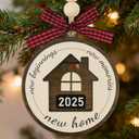 5 x New Home Ornament 2025 - Housewarming Gifts Christmas Ornament, First Christmas in New Home Ornament 2025 for Family, Couple (HOME03)