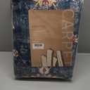 NICETOWN Thin Washable Vintage Area Rug - 6x9 Boho Non-Slip Entryway Rug Oriental Medallion Living Room Carpet Entrance Mat Carpet for Kitchen Laundry Bathroom Bedroom, Blue (6' x 9' (Rectangular), Vintage Blue)