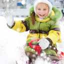 Glooarm 3 Pairs Kids Gloves Winter Gripper Knit Magic Gloves Stretch Warm Cold Weather Gloves for Boys Girls 4-12 Years (Pentacle Printing)