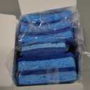 MR.SIGA Non-Scratch Cellulose Scrub Sponge, Dual-Sided Dishwashing Sponge for Kitchen, 12 Pack (4.1 x 0.8 x 3.3inch, Royal Blue, Light Blue)