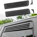 Rear Window Vents Compatible with 2015-2025 Ford F150 Window Covers with Mesh Net for 2024 F-150 Accessories