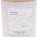 Christian Art Gifts Natural Soy Wax Inspirational Scripture Scented Candle: All Things for Good Bible Verse, Glass Jar, Bamboo Lid, Pure Essential Oils, Lead-Free Cotton Wick, Calming Breeze Scent