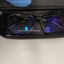 Calabria R860 Blue Light Blocking Progressive Reading Glasses Multifocal Progressive Readers Multi Focus Eyeglasses Cheater (Gloss Black Gold Stripes Frosted Crystal)