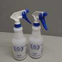 Plastic Spray Bottle, Empty Spray Bottles (2 Pack 24 Oz), All-Purpose Sprayer for Cleaning Solutions, Hair Spray, Bleach, Planting, BBQ, Mist & Stream Water Spraying Bottle with Adjustable Nozzle