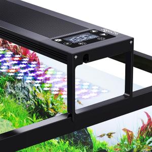 SEAOURA 24/7 LED Aquarium Light for 30-36 Inch Fish Tank, Auto On Off with Timer, 9 Colors, Adjustable Brightness, Daylight Moonlight Mode, Full Spectrum Fish Tank Light for Plants