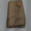 Homaxy 100% Cotton Terry Kitchen Towels(Tan, 13 x 28 inches), Checkered Designed, Soft and Super Absorbent Dish Towels, 4 Pack