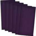 DII Variegated Tabletop Collection, Napkin Set, 20x20, Eggplant, 6 Piece