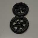 2 Pack Shopping Cart Wheels Replacement 5 inch Dia Rubber Foam Wheel Repair for Grocery Carts Folding Rolling Bag Bowling Ball Laundry Trolley Dolly Garbage Trash Can