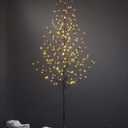 LIGHTSHARE 6FT 240L LED Star Light Tree, for Home Festival Party Christmas, Indoor and Outdoor Use, Warm White