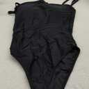 RELLECIGA Women's Bandeau One Piece Swimsuits (Black) S