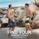 Kanu Surf Mens Bellaire Swim Trunks (Regular & Extended Sizes) (XL)