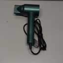 7MAGIC High-Speed Hair Dryer with 110,000RPM Brushless Motor for Fast Drying, Low Noise Blow Dryer with Tri-Colour LED Light Ring, 1400W Ionic Hair Dryer for Home and Travel, Magnetic Nozzle, Green