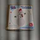 Mimi Funn 4FT Christmas Snowman Inflatables Blow Up Yard Decorations, Christmas Blow Up Snowman with Colorful Scarf for Indoor Outdoor Yard Garden Decorations