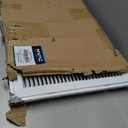 HVAC Premium 32 x 14 Duct Opening Steel Return Air Filter Grille, for 1-inch Filter, Removable Door, Flat Stamped HVAC Vent Cover Grille, Outer Dimensions 34.5 x 16.5
