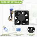 AMI PARTS WR60X26866 Refrigerator Evaporator Fan Motor Fit for G.E Refrigerator-Replace WR60X10356, WR60X10357, WR60X10341, WR02X13733, WR60X24303, WR60X26030, WR60X26033, 4546026, etc