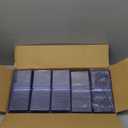 1000 Hard Plastic Card Sleeves, Premium Baseball Card Protectors, 3"x 4" Trading Cards Sleeves, Sports Game Cards Holder Top Cases (500 Hard Sleeve + 500 Soft Sleeve)