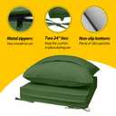 AAAAAcessories Outdoor Chair Cushions, 21 x 19 x 3 + 19 in, 2 Pack