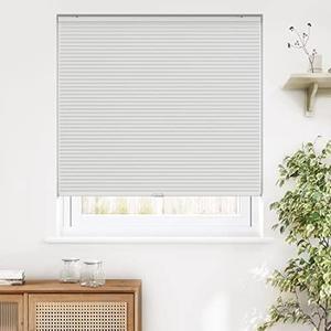LazBlinds Cordless Cellular Shades, Blackout Privacy Honeycomb Shades for Home, Thermal Insulation Noise Reduction Blinds for Windows, 22'' W x 36'' H, White