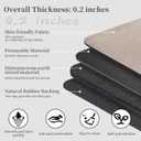 Bath Mat 24x17 - Diatomaceous Earth Bath Mat Quick Dry Absorbing Bathroom Rugs Rubber Non Slip Thin Bathroom Mat Fit Under Door, Taupe