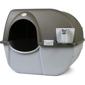 Omega Paw NRA15 Self Cleaning Litter Box Regular Size,Grey